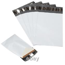1-4,000 12x15.5 White Poly Mailers Bag Self Seal Shipping 12 x 15.5 2 MIL