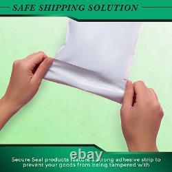 1-4,000 12x15.5 White Poly Mailers Bag Self Seal Shipping 12 x 15.5 2 MIL