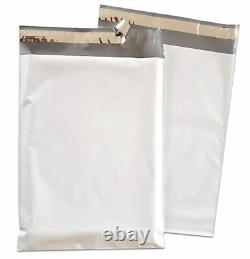 1(sample)-3,000 14x17 White Poly Mailers Self Sealing Shipping Bags 2mil