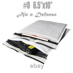 1000 #0 6.5x10 Poly Bubble Padded Envelopes Mailers Shipping Bags AirnDefense