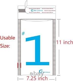 1000 #1 7.25x12 Poly Bubble Padded Envelopes Mailers Shipping Bags AirnDefense