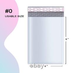 1000 PCS #0 6x9 Poly Bubble Mailers Padded Envelopes Shipping Bags Self Seal
