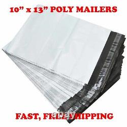 10x13 POLY MAILERS SHIPPING ENVELOPES SELF SEAL PACKAGING BAGS 2.5 MIL 10 x 13