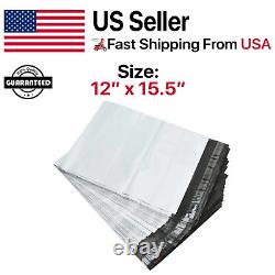 12 x 15.5 POLY MAILERS SHIPPING ENVELOPES PLASTIC SELF SEALING MAILING BAGS