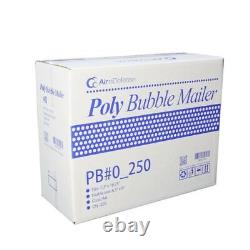 2000 #0 6.5x10 Poly Bubble Padded Envelopes Mailers Shipping Bags AirnDefense