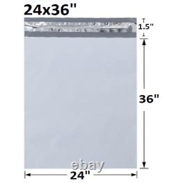 24x36 Poly Mailers Shipping Envelopes Self Sealing Plastic Mailing Bags 2.5 MIL