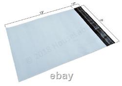 25-2000 10X13 #4 POLY MAILERS Bags 2.35 mil thick White Shipping Envelopes