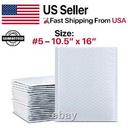 #5 10.5x16 (10.5x15) Poly Bubble Mailers Padded Envelopes Mailing Shipping Bags