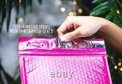 #5 10.5x16 Hot Pink Poly Bubble Padded Envelopes Mailers Shipping Bags 10.5x15