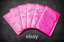 #5 10.5x16 Hot Pink Poly Bubble Padded Envelopes Mailers Shipping Bags 10.5x15