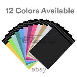 ANY SIZE # Black Color Poly Mailers Shipping Envelopes Plastic Bags Self Sealing