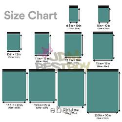 ANY SIZES # Lake Green Poly Mailers Shipping Envelopes Plastic Bags Self Sealing