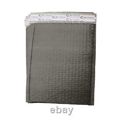 AirnDefense 2000 #000 4X8 Black Shipping Poly Bubble Mailers Padded Envelope