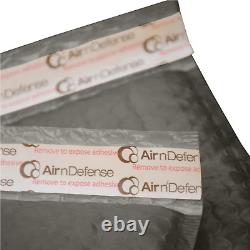 AirnDefense 2000 #000 4X8 Black Shipping Poly Bubble Mailers Padded Envelope