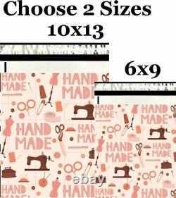 Choose 6x9 10x13 (Hand Made) Boutique Designer Poly Mailers Fast Shipping