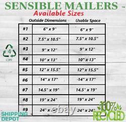 Fully Recycled Poly Mailers Earth Friendly Shipping Bags Sensible Mailers