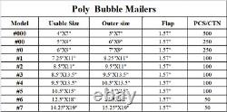 Poly Bubble Mailers #2 8.5''x11'' Padded Envelope Shipping Bags? 100PCS/CTN
