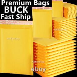 Poly Bubble Mailers Shipping Mailing Padded Bags Kraft Envelops 4x8 6x9 7.25x12