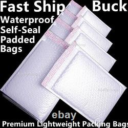 Poly Bubble Mailers Shipping Mailing Padded Bags White Envelops 4x8 6x9 6x10 USA