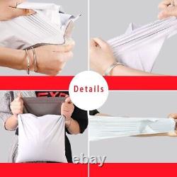 Poly Mailers Plastic Envelopes Shipping Bags 2.5 Mil White Premium Packaging USA