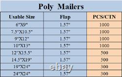 Poly Mailers Shipping Envelopes Premium Bags Self Seal Plastic Packaging Bags
