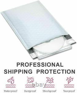 Poly White Bubble Mailers Mailing Shipping Padded Bags Envelopes #000#00#0