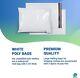 White Poly Mailers Shipping Envelopes Self Sealing Plastic Mailing Bags 2.5 Mil