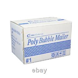 1000 #1 7.25x12 Enveloppes à bulles en polyéthylène matelassées AirnDefense pour expédition