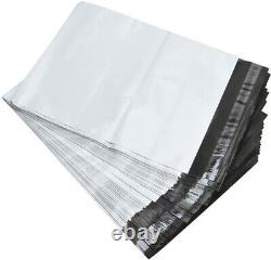 14x17 Les sacs postaux en polyéthylène enveloppes d'expédition auto-adhésives, sacs de courrier en plastique d'épaisseur 2,5MIL.