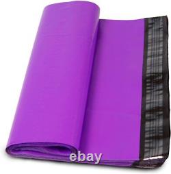 24x24 Sacs d'expédition / enveloppes de couleur violette en polyéthylène autocollantes pour courrier