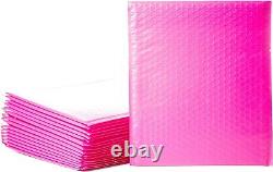 #4 9.5x14.5 Enveloppes matelassées en polyéthylène rose vif pour l'expédition de sacs postaux 9.5x13