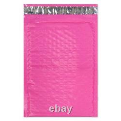 4x8 Rose Chaud, Turquoise Poly Bubble Mailers, Enveloppes d'Expédition Matelassées Colorées