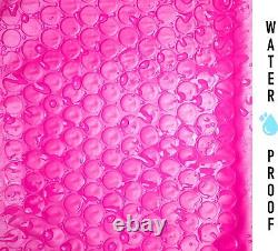 #5 10.5x16 Enveloppes matelassées à bulles en polyéthylène rose vif pour l'expédition de sacs postaux 10.5x15