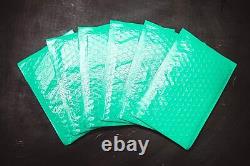 #5 10,5x16 Enveloppes rembourrées polyvalentes vert canard pour l'expédition de colis 10x15