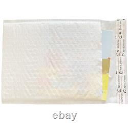 AirnDefense 5000 #000 4X8 Expédition Enveloppes à bulles en poly blanc matelassées