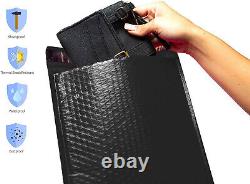 Enveloppes d'expédition matelassées en polyéthylène de couleur noire haut de gamme