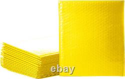 Enveloppes de livraison rembourrées de couleur jaune Premium en polyéthylène à bulles