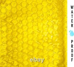 Enveloppes de livraison rembourrées de couleur jaune Premium en polyéthylène à bulles