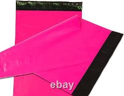 Sacs d'expédition 24x24 de couleur rose vif en polyéthylène avec fermeture autocollante pour l'envoi postal