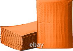 Toutes tailles d'enveloppes matelassées de couleur orange en polyéthylène à bulles pour l'expédition et le courrier.